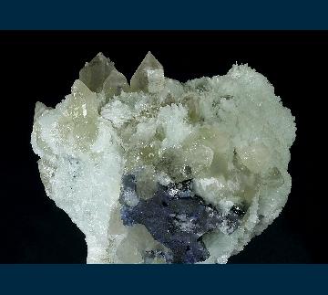 ST103 Albite ( v. Cleavlandite ) with Elbaite and Quartz from Stewart Mine, Pala District, San Diego County, California, USA ST103 Albite ( v. Cleavlandite ) with Elbaite and Quartz from Stewart Mine, Pala District, San Diego County, California, USA