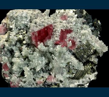 CMS032 Rhodochrosite with Pyrite, Quartz and Apatite from Sweet Home Mine, Alma District, Park County, Colorado, USA CMS032 Rhodochrosite with Pyrite, Quartz and Apatite from Sweet Home Mine, Alma District, Park County, Colorado, USA