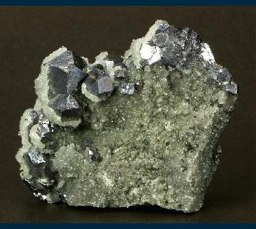 RG0351 Galena with Quartz and Chalcopyrite from Naica Mine, Naica District, Sierra de Naica, Municipio de Saucillo, Chihuahua, Mexico RG0351 Galena with Quartz and Chalcopyrite from Naica Mine, Naica District, Sierra de Naica, Municipio de Saucillo, Chihuahua, Mexico