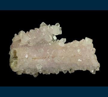 Q135 Quartz (var. Rose Quartz) on cast from Coronel Murta, Minas Gerais, Brazil Q135 Quartz (var. Rose Quartz) on cast from Coronel Murta, Minas Gerais, Brazil