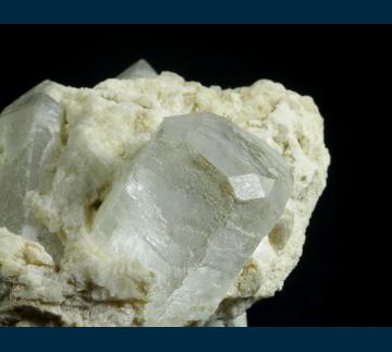 Q183 Beryl (var. Goshenite) and Quartz with Schorl from Gilgit Valley, Gilgit District, Gilgit-Baltistan, Pakistan