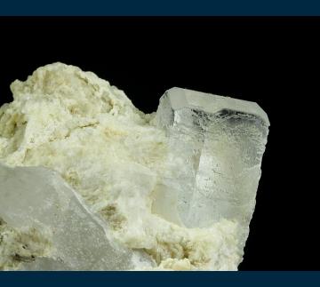 Q183 Beryl (var. Goshenite) and Quartz with Schorl from Gilgit Valley, Gilgit District, Gilgit-Baltistan, Pakistan