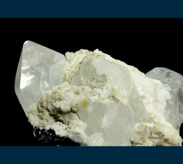 Q183 Beryl (var. Goshenite) and Quartz with Schorl from Gilgit Valley, Gilgit District, Gilgit-Baltistan, Pakistan