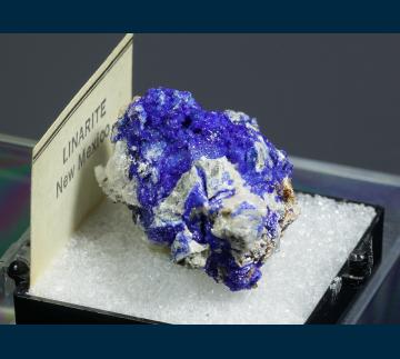 T-076 Linarite from Blanchard Mine, Hansonburg District, Bingham, Socorro County, New Mexico, USA T-076 Linarite from Blanchard Mine, Hansonburg District, Bingham, Socorro County, New Mexico, USA