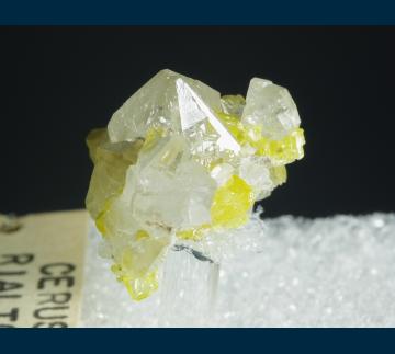 T-078 Cerussite with Wulfenite from Hull Mine (Rialto Mine), Castle Dome District, Yuma County, Arizona, USA T-078 Cerussite with Wulfenite from Hull Mine (Rialto Mine), Castle Dome District, Yuma County, Arizona, USA