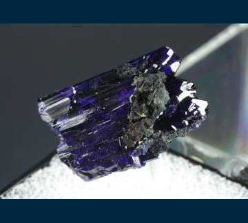 T-082 Azurite (W. Perkin mount) from Tsumeb, Otjikoto Region (Oshikoto), Namibia