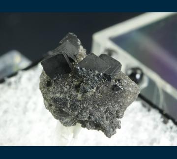 T-093 Bixbyite on Hematite (pseudo. Garnet) from Thomas Range, Juab County, Utah, USA T-093 Bixbyite on Hematite (pseudo. Garnet) from Thomas Range, Juab County, Utah, USA