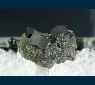 T-093 Bixbyite on Hematite (pseudo. Garnet) from Thomas Range, Juab County, Utah, USA T-093 Bixbyite on Hematite (pseudo. Garnet) from Thomas Range, Juab County, Utah, USA