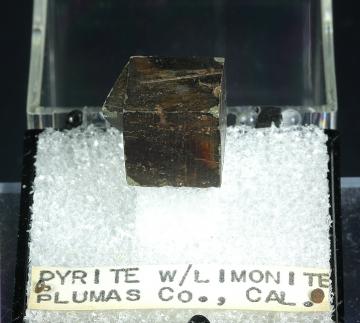 T-096 Pyrite coated with Limonite from Plumas Co., California, USA T-096 Pyrite coated with Limonite from Plumas Co., California, USA