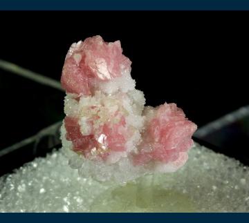 T-266 Rhodochrosite on Quartz from Sunnyside Mine (American Tunnel), Eureka District, San Juan Co., Colorado, USA