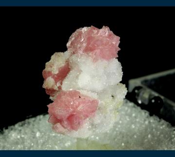 T-266 Rhodochrosite on Quartz from Sunnyside Mine (American Tunnel), Eureka District, San Juan Co., Colorado, USA