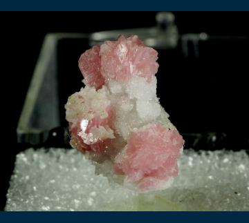 T-266 Rhodochrosite on Quartz from Sunnyside Mine (American Tunnel), Eureka District, San Juan Co., Colorado, USA