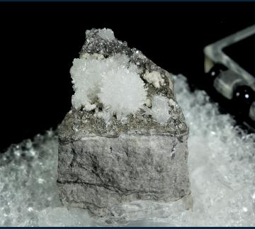 T-272 Strontianite on basalt from Winfield, Union Co., Pennsylvania, USA T-272 Strontianite on basalt from Winfield, Union Co., Pennsylvania, USA