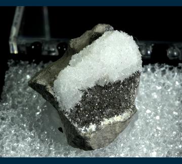 T-273 Strontianite on basalt from Winfield, Union Co., Pennsylvania, USA T-273 Strontianite on basalt from Winfield, Union Co., Pennsylvania, USA