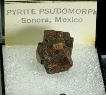 T-295 Goethite (pseudo. after Pyrite) from Sonora, Mexico T-295 Goethite (pseudo. after Pyrite) from Sonora, Mexico
