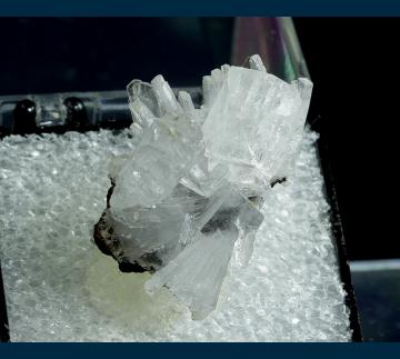 T-310 Hemimorphite with Calcite from Ojuela Mine, Mapimi District, Bufa de Mapimi, Mun. de Mapimi, Durango, Mexico