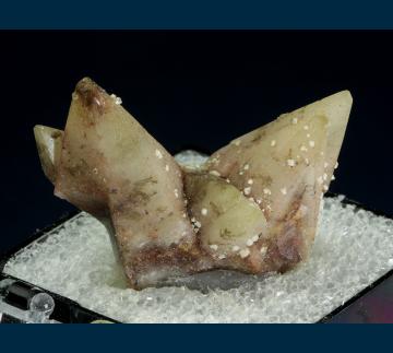 T-331 Laumontite on Calcite from Douglas Co., Oregon, USA T-331 Laumontite on Calcite from Douglas Co., Oregon, USA
