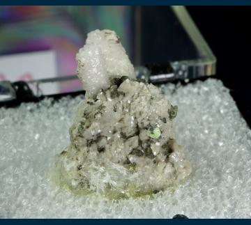 T-332 Dolomite and Chalcopyrite on Calcite from Picher Field, Tri-State District, Ottawa Co., Oklahoma, USA T-332 Dolomite and Chalcopyrite on Calcite from Picher Field, Tri-State District, Ottawa Co., Oklahoma, USA