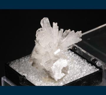 T-018 Hemimorphite with Calcite from Ojuela Mine, Mapimi District, Bufa de Mapimi, Mun. de Mapimi, Durango, Mexico T-018 Hemimorphite with Calcite from Ojuela Mine, Mapimi District, Bufa de Mapimi, Mun. de Mapimi, Durango, Mexico