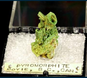 T-021 Pyromorphite from North Star Mine, Moyie, Fort Steele Mining Division, British Columbia, Canada