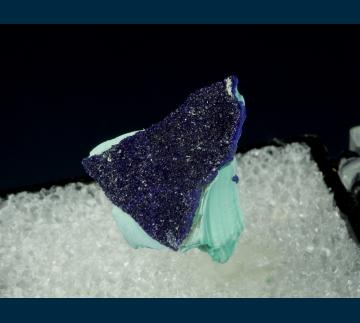 T-197 Azurite on Malachite from Bisbee, Warren District, Cochise Co., Arizona, USA T-197 Azurite on Malachite from Bisbee, Warren District, Cochise Co., Arizona, USA