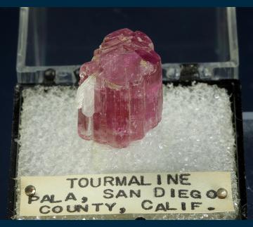 T-228 Elbaite tourmaline from Stewart Mine, Pala District, San Diego County, California, USA T-228 Elbaite tourmaline from Stewart Mine, Pala District, San Diego County, California, USA