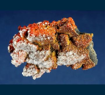 RG0471 Vanadinite and Calcite from North Geronimo Mine, Silver District, Trigo Mts., La Paz County, Arizona, USA RG0471 Vanadinite and Calcite from North Geronimo Mine, Silver District, Trigo Mts., La Paz County, Arizona, USA