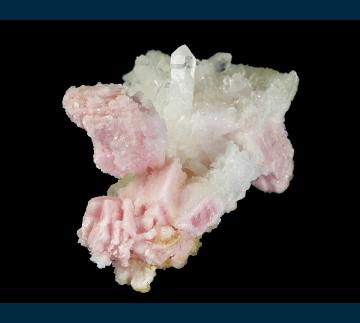 T-152 Rhodochrosite with Quartz from Sunnyside Mine (American Tunnel), Eureka District, San Juan Co., Colorado, USA T-152 Rhodochrosite with Quartz from Sunnyside Mine (American Tunnel), Eureka District, San Juan Co., Colorado, USA