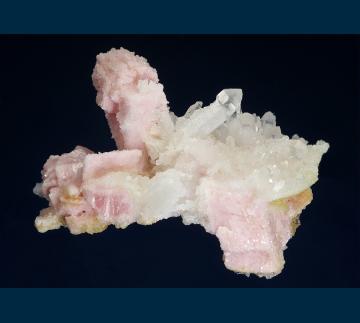 T-152 Rhodochrosite with Quartz from Sunnyside Mine (American Tunnel), Eureka District, San Juan Co., Colorado, USA T-152 Rhodochrosite with Quartz from Sunnyside Mine (American Tunnel), Eureka District, San Juan Co., Colorado, USA