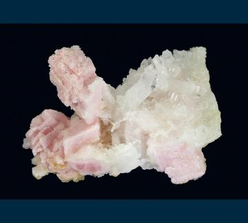 T-152 Rhodochrosite with Quartz from Sunnyside Mine (American Tunnel), Eureka District, San Juan Co., Colorado, USA T-152 Rhodochrosite with Quartz from Sunnyside Mine (American Tunnel), Eureka District, San Juan Co., Colorado, USA
