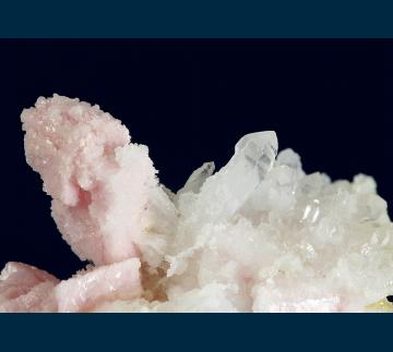 T-152 Rhodochrosite with Quartz from Sunnyside Mine (American Tunnel), Eureka District, San Juan Co., Colorado, USA T-152 Rhodochrosite with Quartz from Sunnyside Mine (American Tunnel), Eureka District, San Juan Co., Colorado, USA