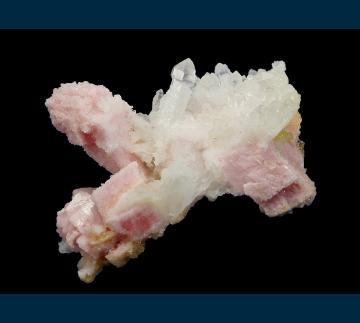 T-152 Rhodochrosite with Quartz from Sunnyside Mine (American Tunnel), Eureka District, San Juan Co., Colorado, USA T-152 Rhodochrosite with Quartz from Sunnyside Mine (American Tunnel), Eureka District, San Juan Co., Colorado, USA