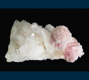 T-152 Rhodochrosite with Quartz from Sunnyside Mine (American Tunnel), Eureka District, San Juan Co., Colorado, USA T-152 Rhodochrosite with Quartz from Sunnyside Mine (American Tunnel), Eureka District, San Juan Co., Colorado, USA