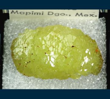 T-163 Adamite from Ojuela Mine, Mapimi District, Bufa de Mapimi, Mun. de Mapimi, Durango, Mexico T-163 Adamite from Ojuela Mine, Mapimi District, Bufa de Mapimi, Mun. de Mapimi, Durango, Mexico