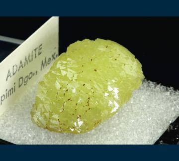 T-163 Adamite from Ojuela Mine, Mapimi District, Bufa de Mapimi, Mun. de Mapimi, Durango, Mexico T-163 Adamite from Ojuela Mine, Mapimi District, Bufa de Mapimi, Mun. de Mapimi, Durango, Mexico