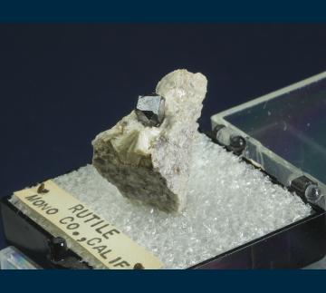 T-183 Rutile on Pyrophyllite from Champion Mine, White Mts., Mono County, California, USA T-183 Rutile on Pyrophyllite from Champion Mine, White Mts., Mono County, California, USA
