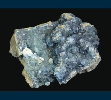 F129B Fluorite with Barite from Royal Flush Mine, Garden Spring Canyon, Bingham, Hansonburg District, Socorro Co., New Mexico, USA F129B Fluorite with Barite from Royal Flush Mine, Garden Spring Canyon, Bingham, Hansonburg District, Socorro Co., New Mexico, USA