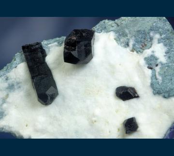 DGM-02 Neptunite with Benitoite from Dallas Gem Mine, New Idria District, Diablo Range, San Benito Co., California, USA