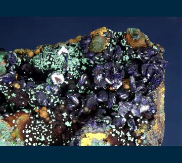 MMH-03 Azurite with Malachite from Copper Queen Mine, Queen Hill, Bisbee, Warren District, Cochise Co., Arizona, USA MMH-03 Azurite with Malachite from Copper Queen Mine, Queen Hill, Bisbee, Warren District, Cochise Co., Arizona, USA