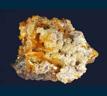 MMH-10 Wulfenite and Hemimorphite from Ojuela Mine, Mapimi District, Bufa de Mapimi, Mun. de Mapimi, Durango, Mexico