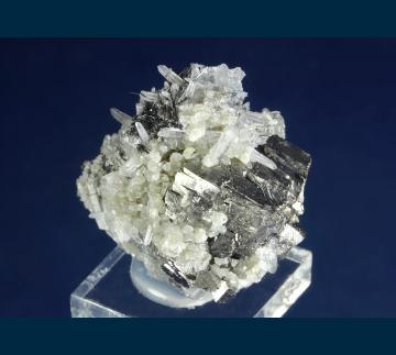 MMH-13 Arsenopyrite with Jamesonite and Quartz from Yaogangxian Mine, Yizhang Co., Chenzhou Prefecture, Hunan, China MMH-13 Arsenopyrite with Jamesonite and Quartz from Yaogangxian Mine, Yizhang Co., Chenzhou Prefecture, Hunan, China