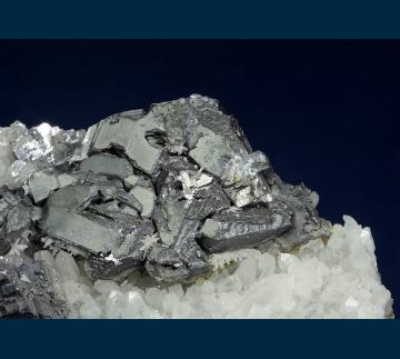 MMH-22 Galena (Argentiferous) with Quartz from Commodore Mine, Creede District, Creede, Mineral County, Colorado, USA MMH-22 Galena (Argentiferous) with Quartz from Commodore Mine, Creede District, Creede, Mineral County, Colorado, USA