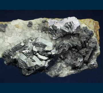 MMH-22 Galena (Argentiferous) with Quartz from Commodore Mine, Creede District, Creede, Mineral County, Colorado, USA MMH-22 Galena (Argentiferous) with Quartz from Commodore Mine, Creede District, Creede, Mineral County, Colorado, USA