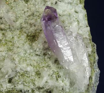 MMH-23 Quartz (Amethyst) with Epidote from Piedra Parada (Las Vigas), Mun. de Tatatila, Veracruz, Mexico MMH-23 Quartz (Amethyst) with Epidote from Piedra Parada (Las Vigas), Mun. de Tatatila, Veracruz, Mexico