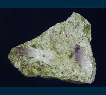MMH-23 Quartz (Amethyst) with Epidote from Piedra Parada (Las Vigas), Mun. de Tatatila, Veracruz, Mexico MMH-23 Quartz (Amethyst) with Epidote from Piedra Parada (Las Vigas), Mun. de Tatatila, Veracruz, Mexico