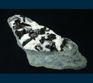 SBC-10 Neptunite on Natrolite from Dallas Gem Mine area, New Idria District, Diablo Range, San Benito Co., California, USA SBC-10 Neptunite on Natrolite from Dallas Gem Mine area, New Idria District, Diablo Range, San Benito Co., California, USA