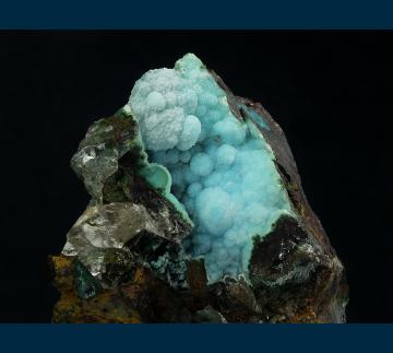 JL3-08 Chrysocolla from Reward Mine, Russ District, Inyo Co., California, USA