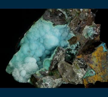 JL3-08 Chrysocolla from Reward Mine, Russ District, Inyo Co., California, USA