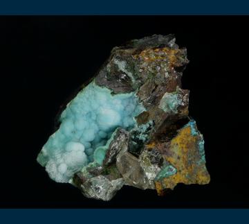 JL3-08 Chrysocolla from Reward Mine, Russ District, Inyo Co., California, USA