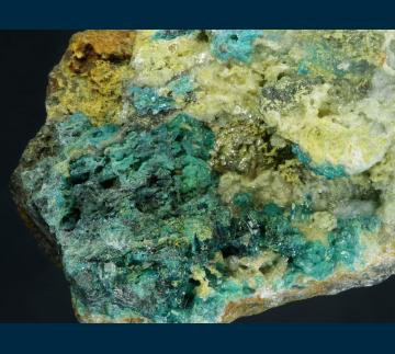 JL3-12 Caledonite on Perite from Reward Mine, Russ District, Inyo Co., California, USA JL3-12 Caledonite on Perite from Reward Mine, Russ District, Inyo Co., California, USA